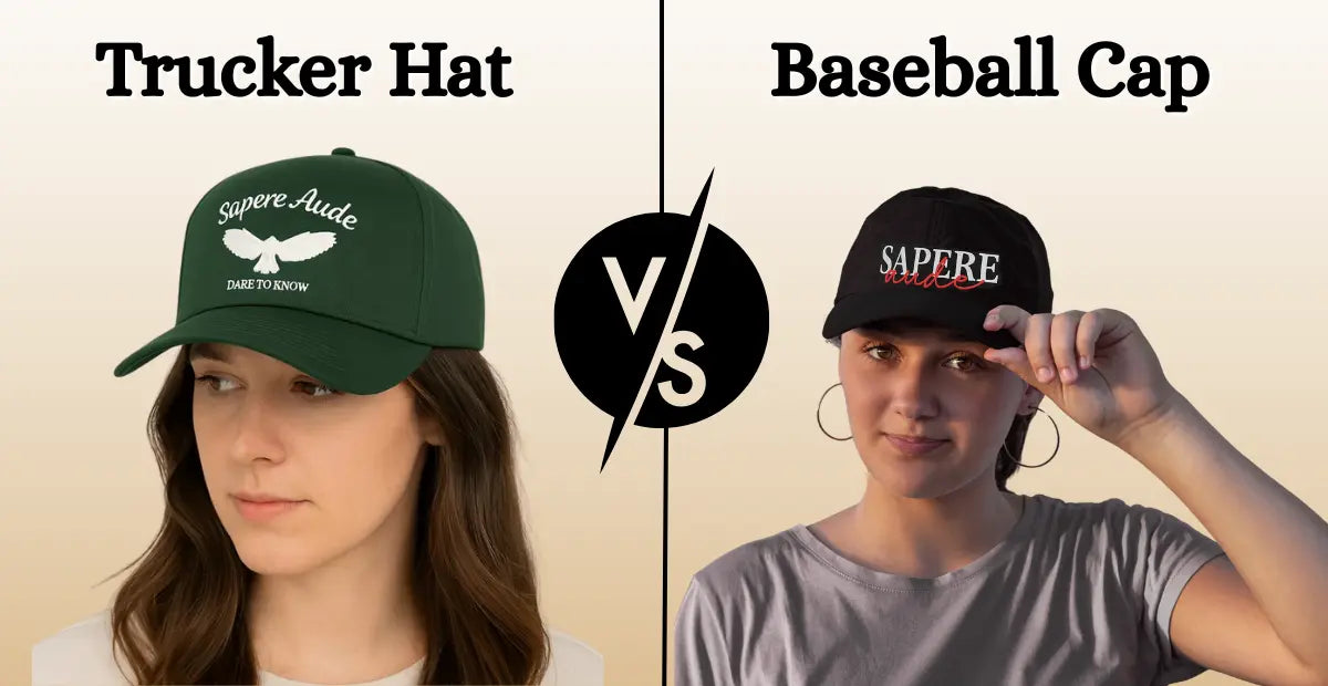 trucker hat vs baseball cap